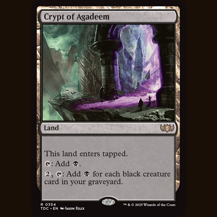 Crypt of Agadeem [Commander: Tarkir: Dragonstorm] full-card image