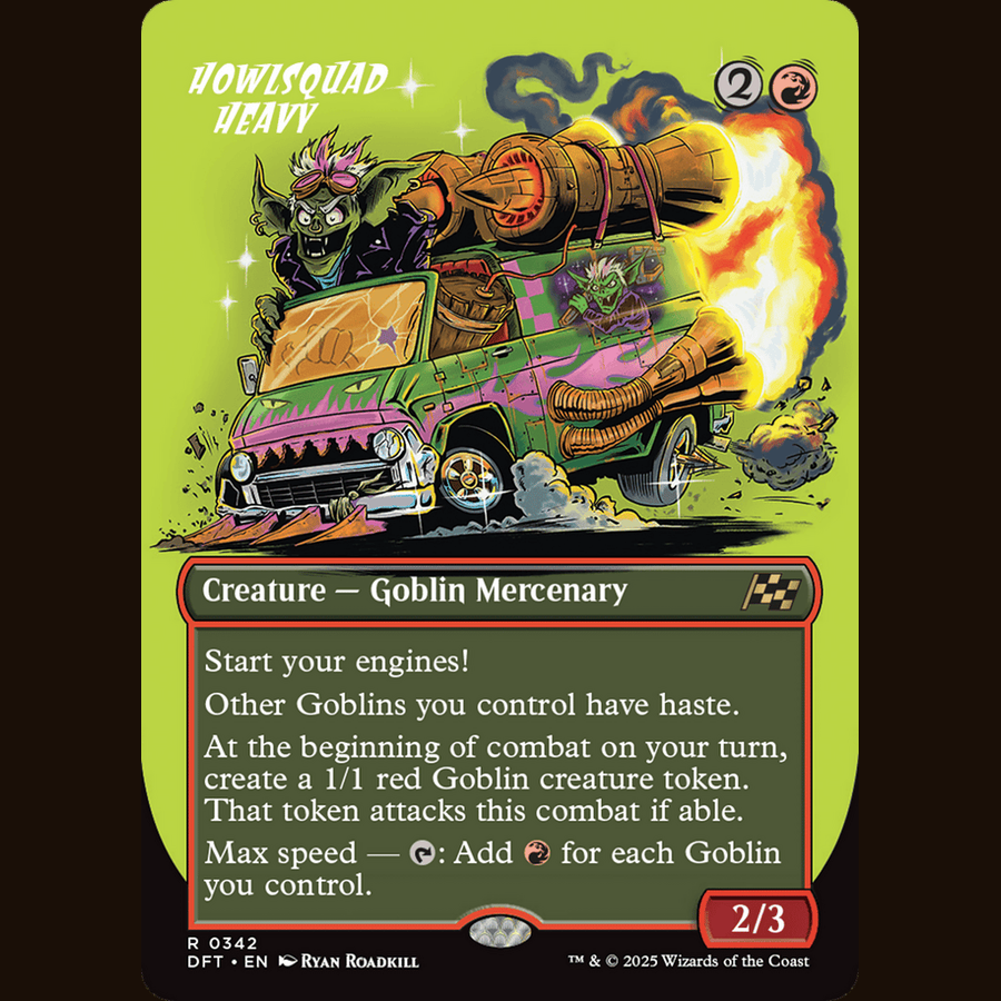 Howlsquad Heavy (Borderless) [Aetherdrift] full-card image