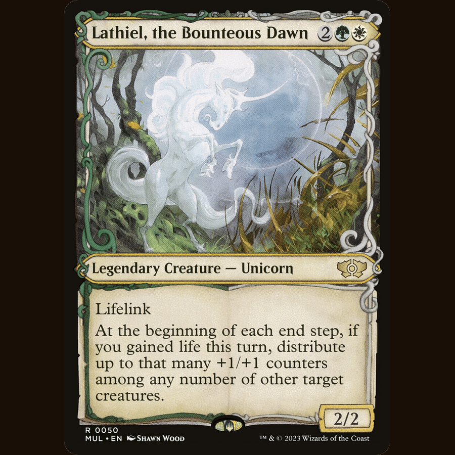 Lathiel, the Bounteous Dawn [March of the Machine: Multiverse Legends] full-card image