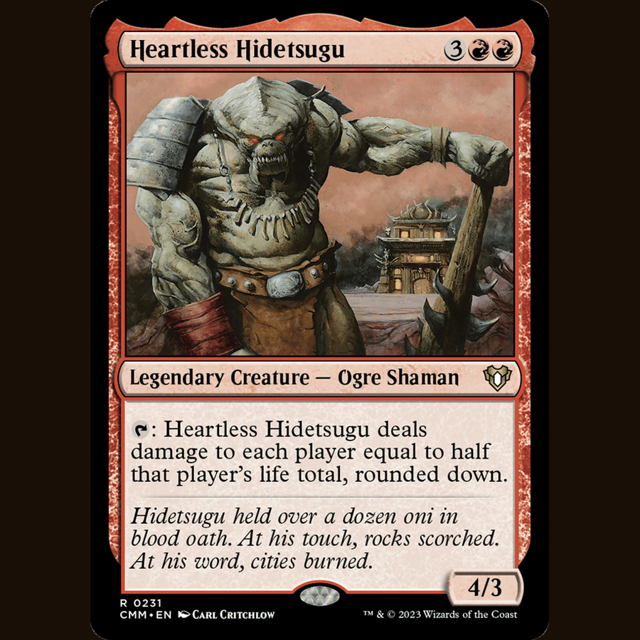 Heartless Hidetsugu [Commander Masters] full-card image