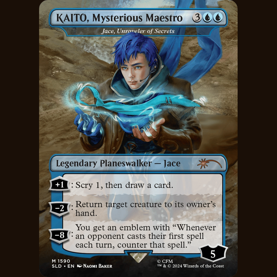 KAITO, Mysterious Maestro - Jace, Unraveler of Secrets [Secret Lair Drop Series] full-card image