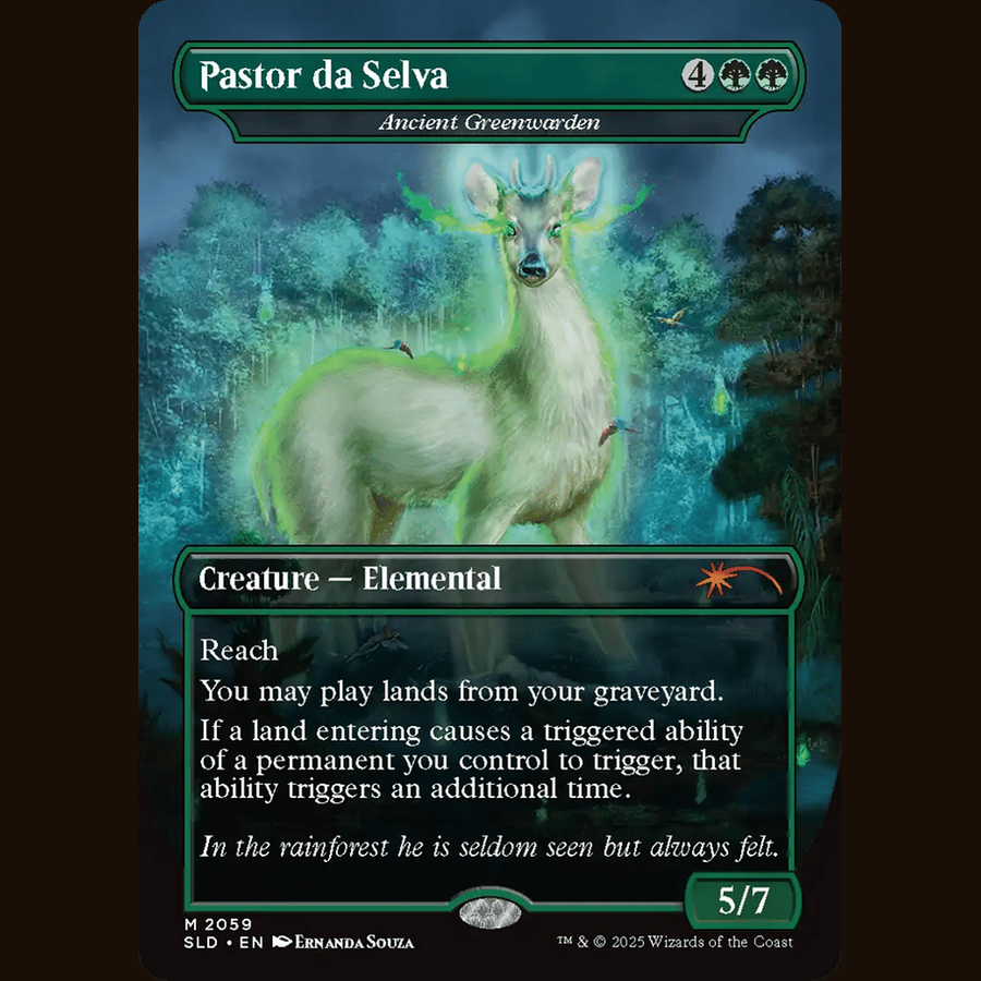 Pastor da Selva - Ancient Greenwarden [Secret Lair Drop Series] full-card image