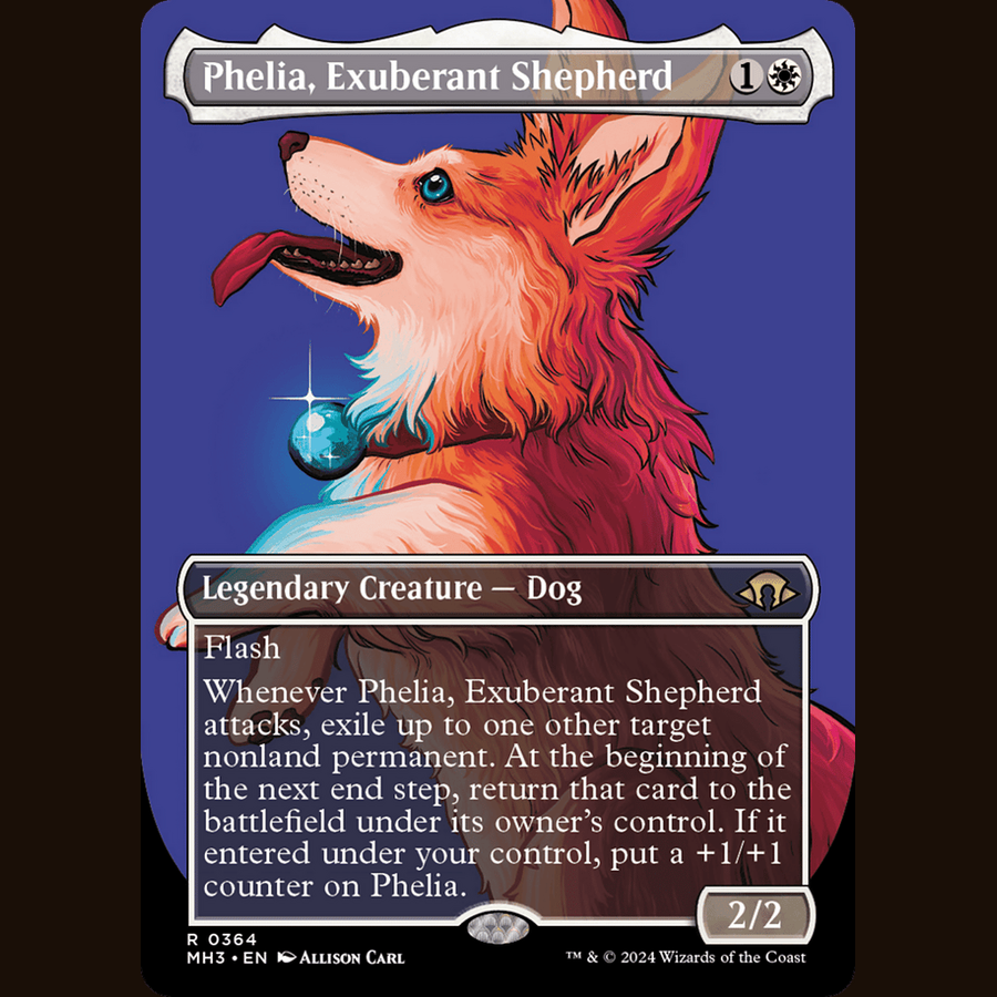 Phelia, Exuberant Shepherd (Borderless) [Modern Horizons 3] full-card image