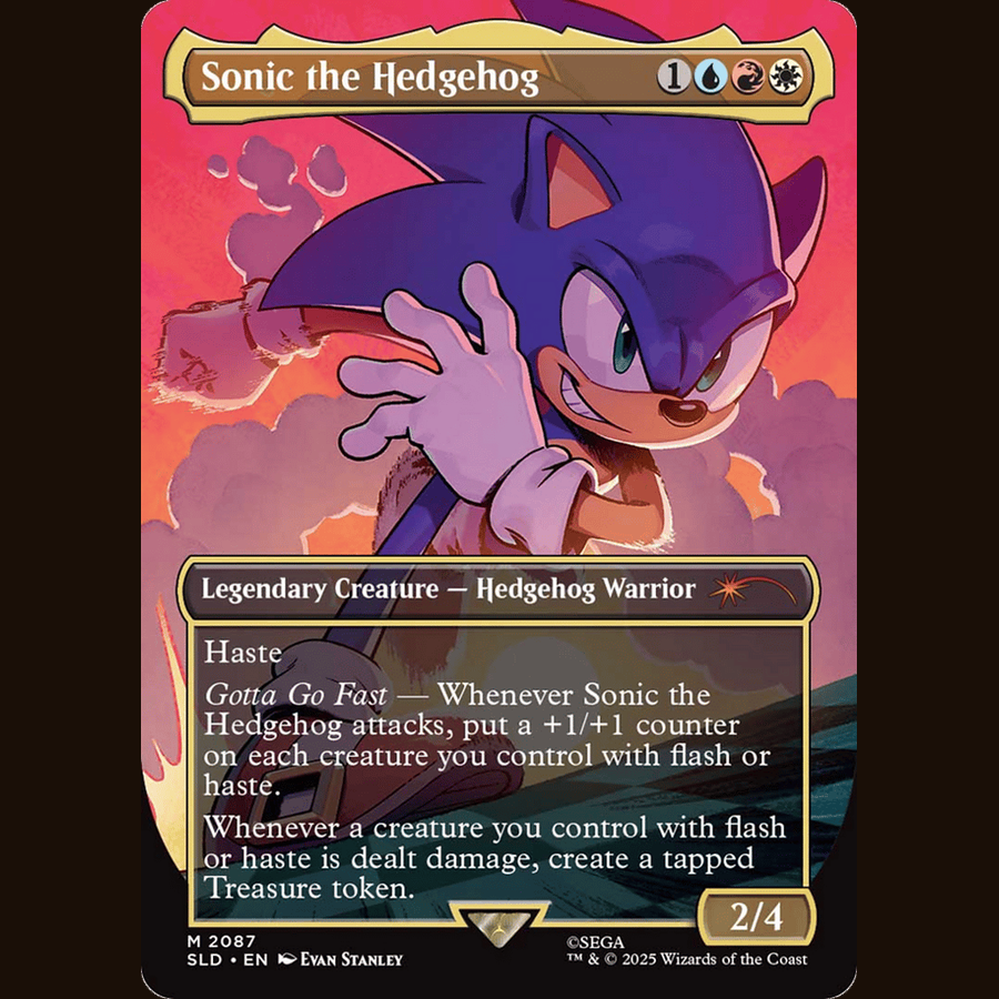 Sonic the Hedgehog (Rainbow Foil) [Secret Lair Drop Series] full-card image