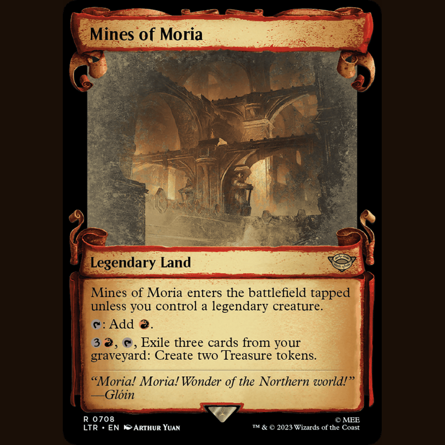 Mines of Moria (Showcase Scrolls) [Universes Beyond: The Lord of the Rings: Tales of Middle-earth] full-card image