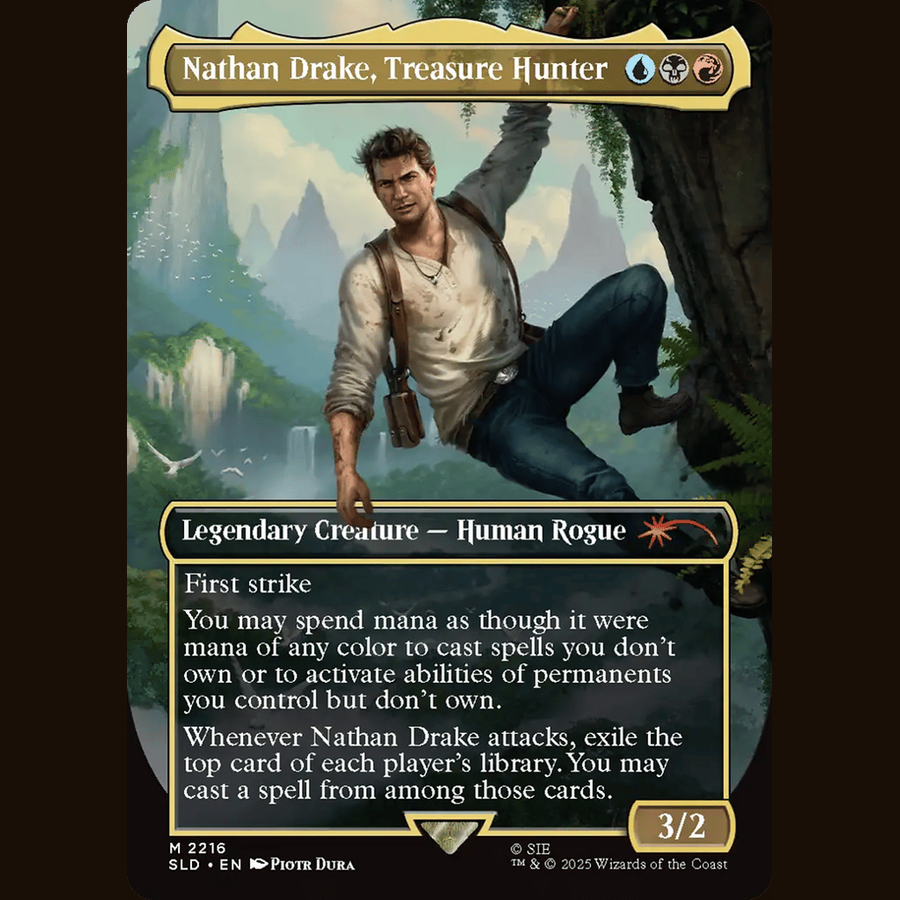 Nathan Drake, Treasure Hunter (Rainbow Foil) [Secret Lair Drop Series] full-card image