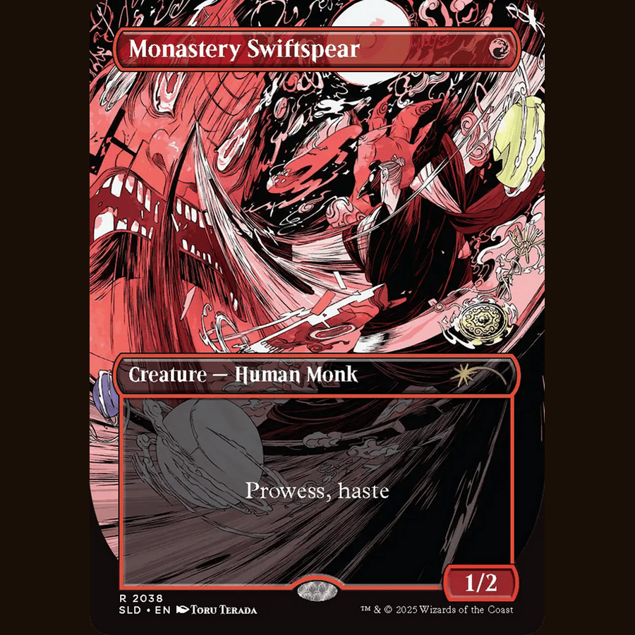 Monastery Swiftspear (2038) (Rainbow Foil) [Secret Lair Drop Series] full-card image