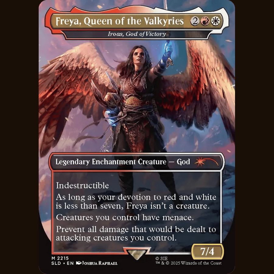 Freya, Queen of the Valkyries - Iroas, God of Victory [Secret Lair Drop Series] full-card image