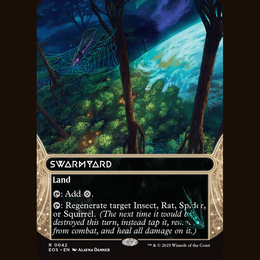 Swarmyard (0042) (Borderless) [Stellar Sights] full-card image