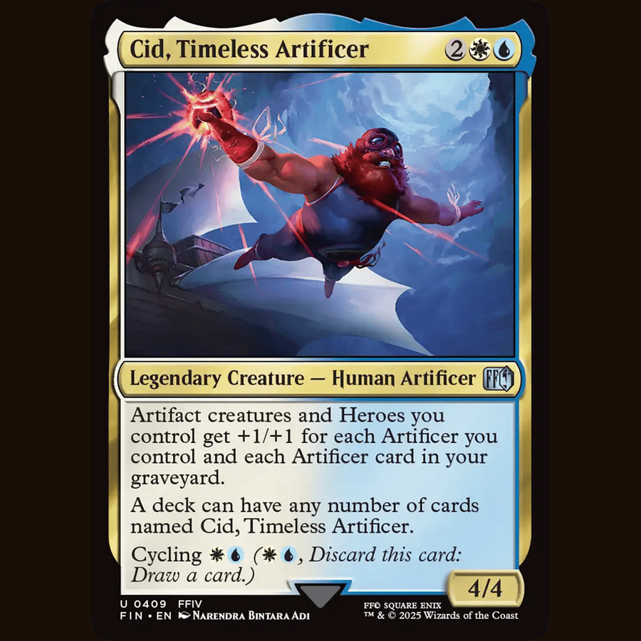 Cid, Timeless Artificer (0409) [Universes Beyond: FINAL FANTASY] full-card image