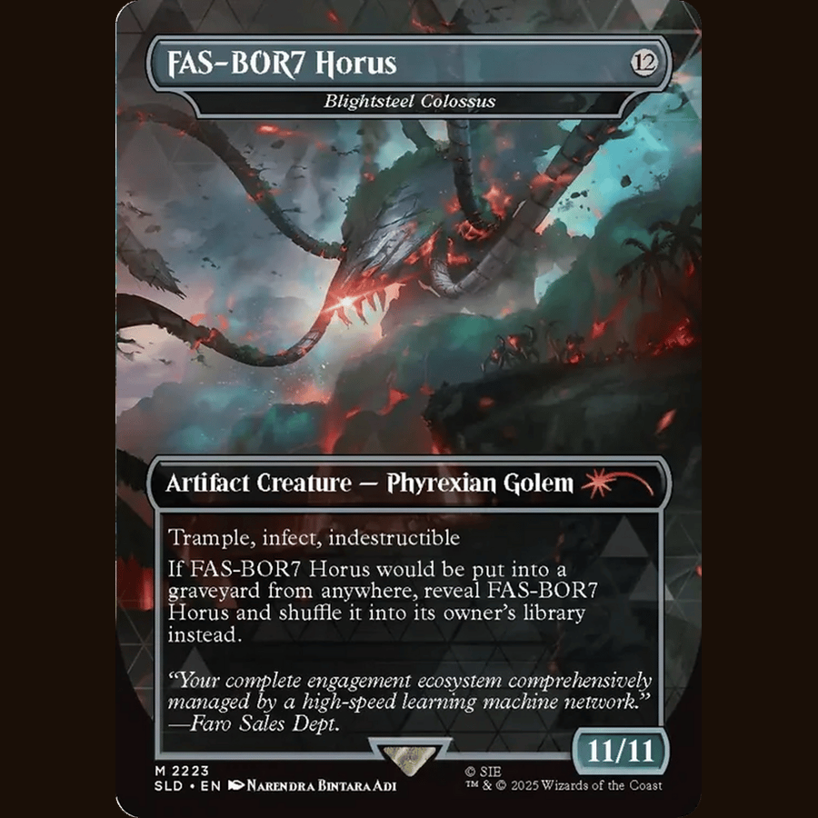 FAS-BOR7 Horus - Blightsteel Colossus (Rainbow Foil) [Secret Lair Drop Series] full-card image