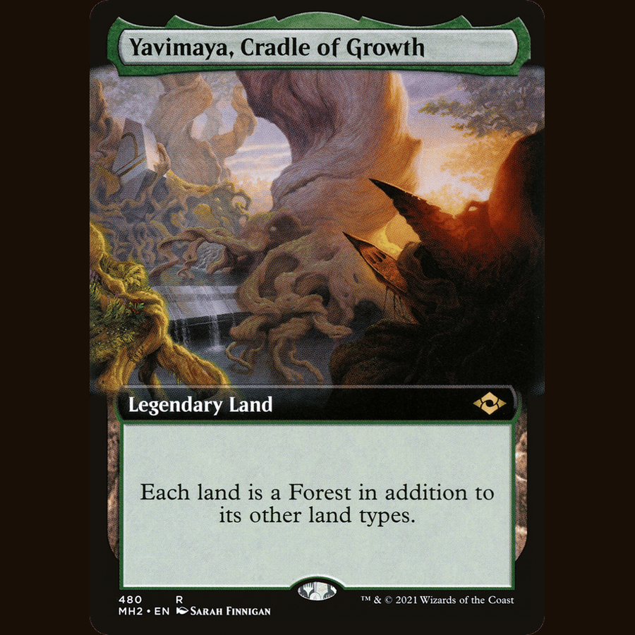 Yavimaya, Cradle of Growth (Extended Art) [Modern Horizons 2] full-card image