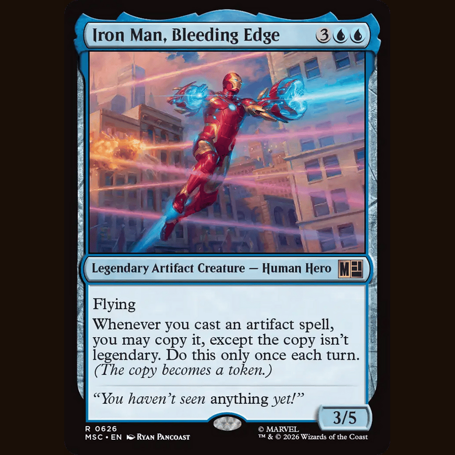 Iron Man, Bleeding Edge [Commander: Marvel Super Heroes] full-card image