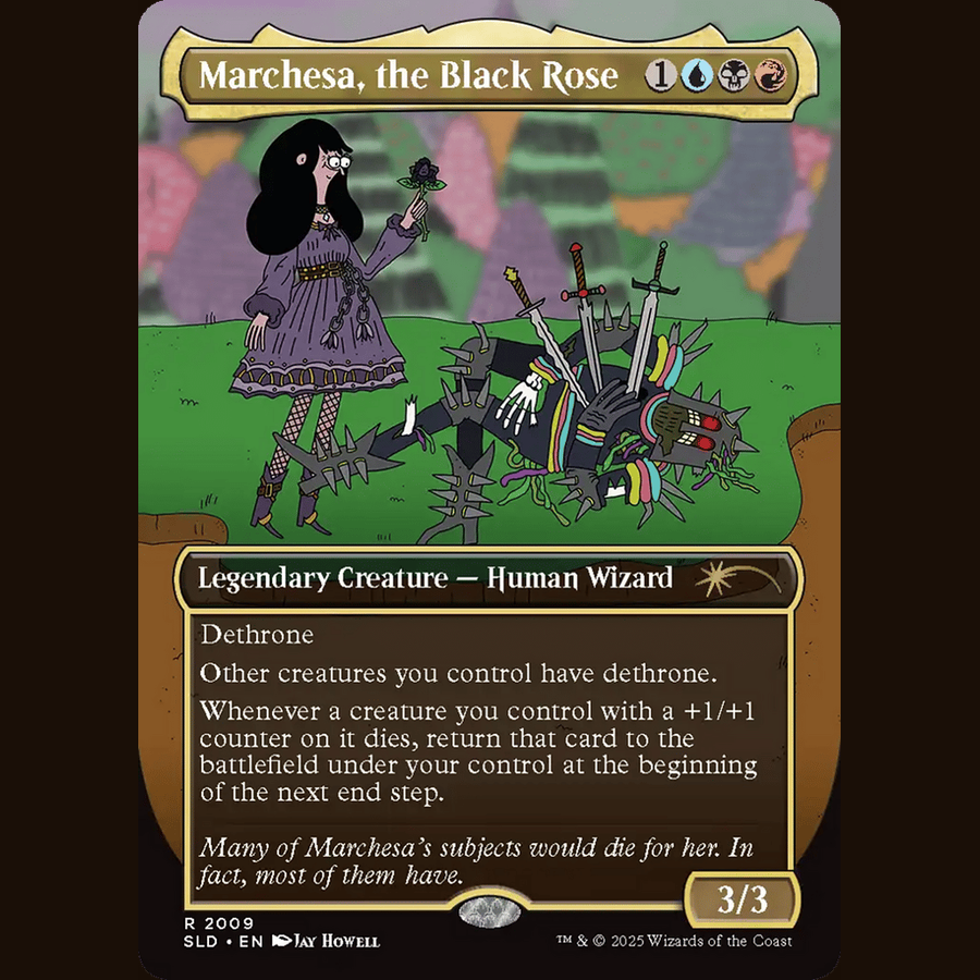 Marchesa, the Black Rose (Rainbow Foil) [Secret Lair Drop Series] full-card image
