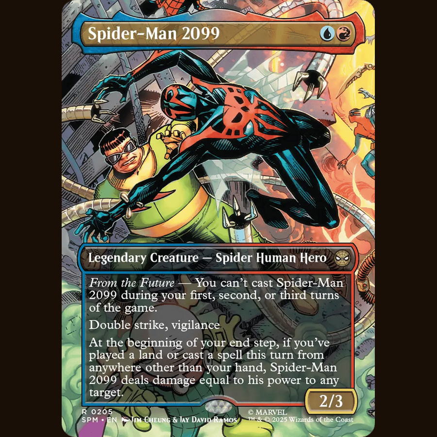 Spider-Man 2099 (0205) (Borderless) [Marvel's Spider-Man] full-card image