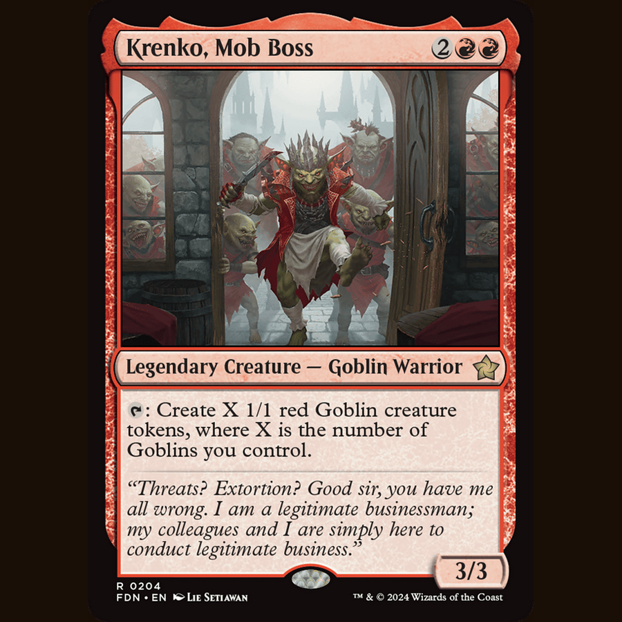 Krenko, Mob Boss [Foundations] full-card image