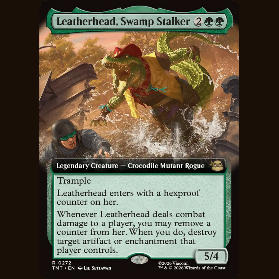Leatherhead, Swamp Stalker (Extended Art) [Teenage Mutant Ninja Turtles] full-card image