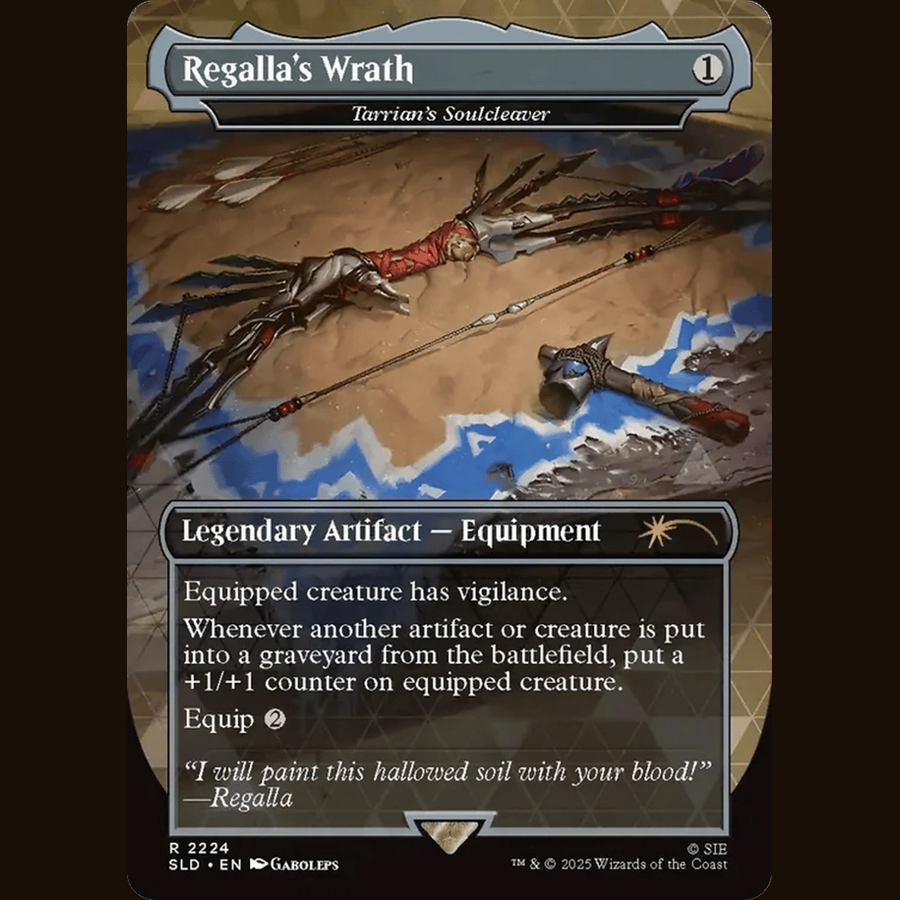 Regalla's Wrath - Tarrian's Soulcleaver (Rainbow Foil) [Secret Lair Drop Series] full-card image