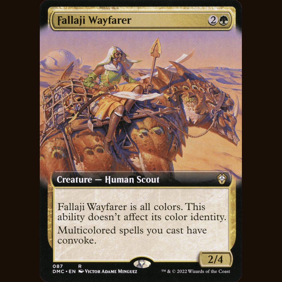 Fallaji Wayfarer (Extended Art) [Commander: Dominaria United] full-card image