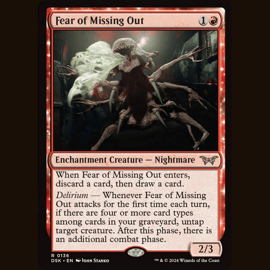 Fear of Missing Out [Duskmourn: House of Horror] full-card image