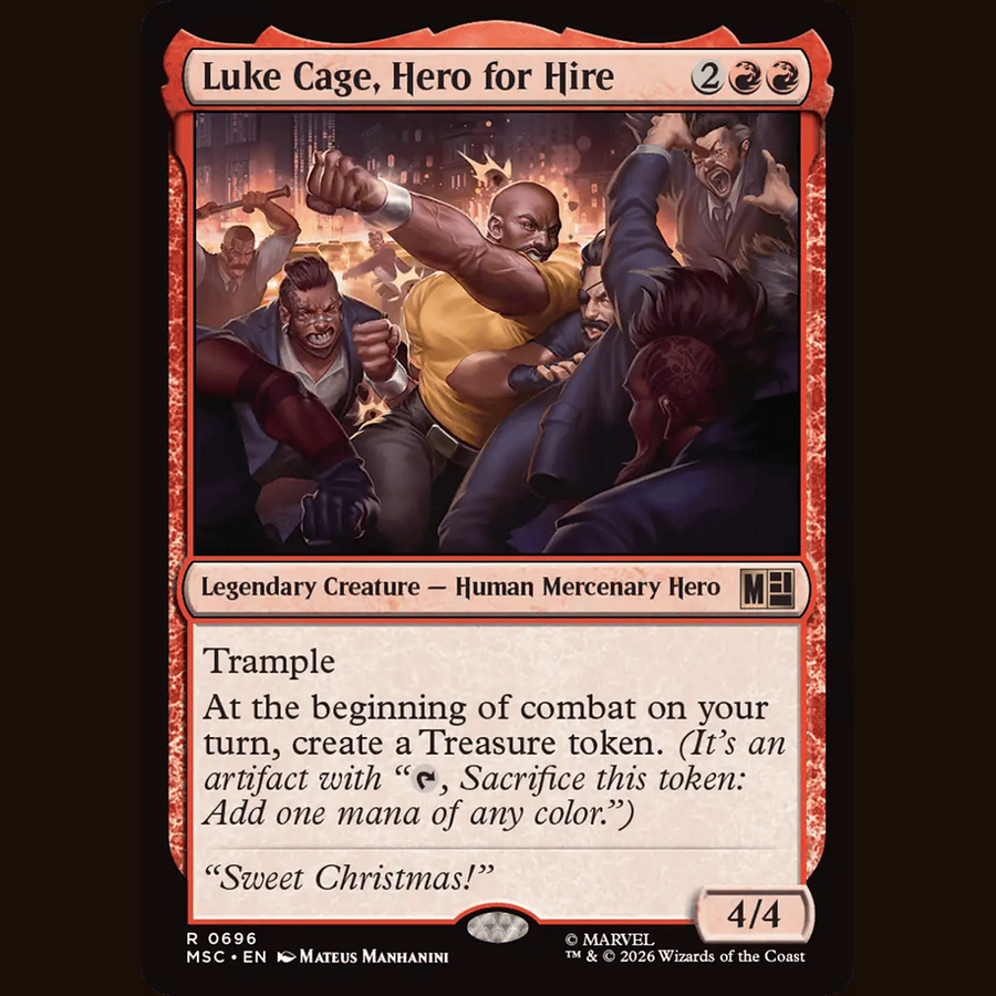 Luke Cage, Hero for Hire [Commander: Marvel Super Heroes] full-card image