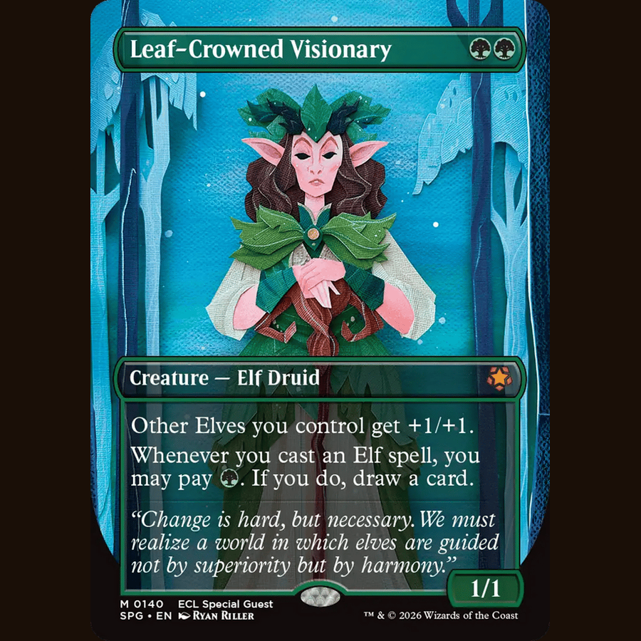 Leaf-Crowned Visionary (Borderless) [Special Guests] full-card image