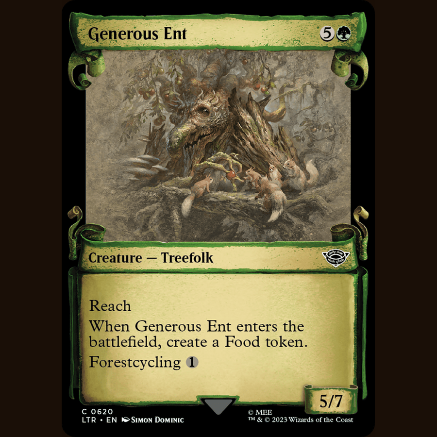 Generous Ent (Showcase Scrolls) [Universes Beyond: The Lord of the Rings: Tales of Middle-earth] full-card image