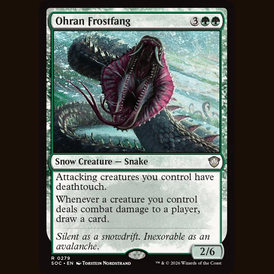 Ohran Frostfang [Commander: Secrets of Strixhaven] full-card image