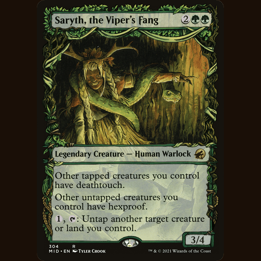 Saryth, the Viper's Fang (Showcase) [Innistrad: Midnight Hunt] full-card image