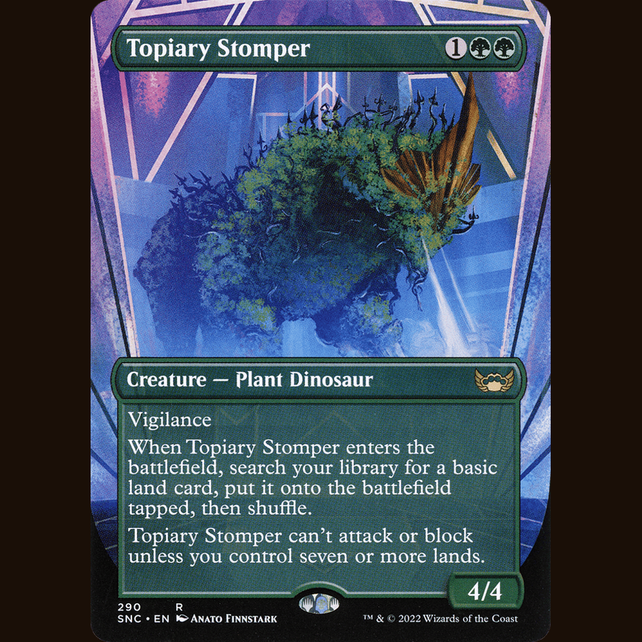 Topiary Stomper (Borderless) [Streets of New Capenna] full-card image