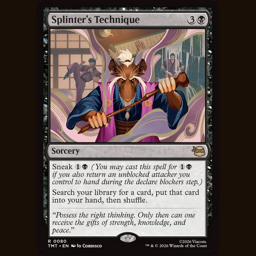 Splinter's Technique [Teenage Mutant Ninja Turtles] full-card image