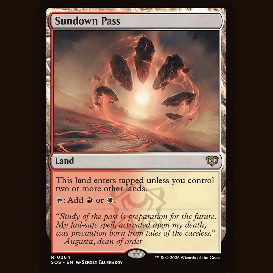 Sundown Pass [Secrets of Strixhaven] full-card image