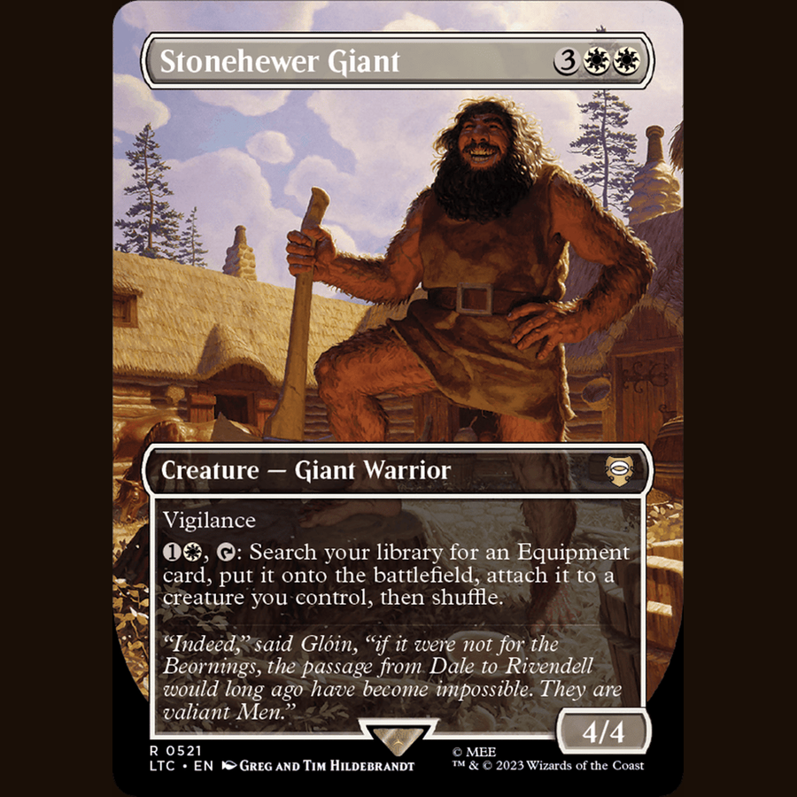 Stonehewer Giant (Borderless) [Commander: The Lord of the Rings: Tales of Middle-earth] full-card image