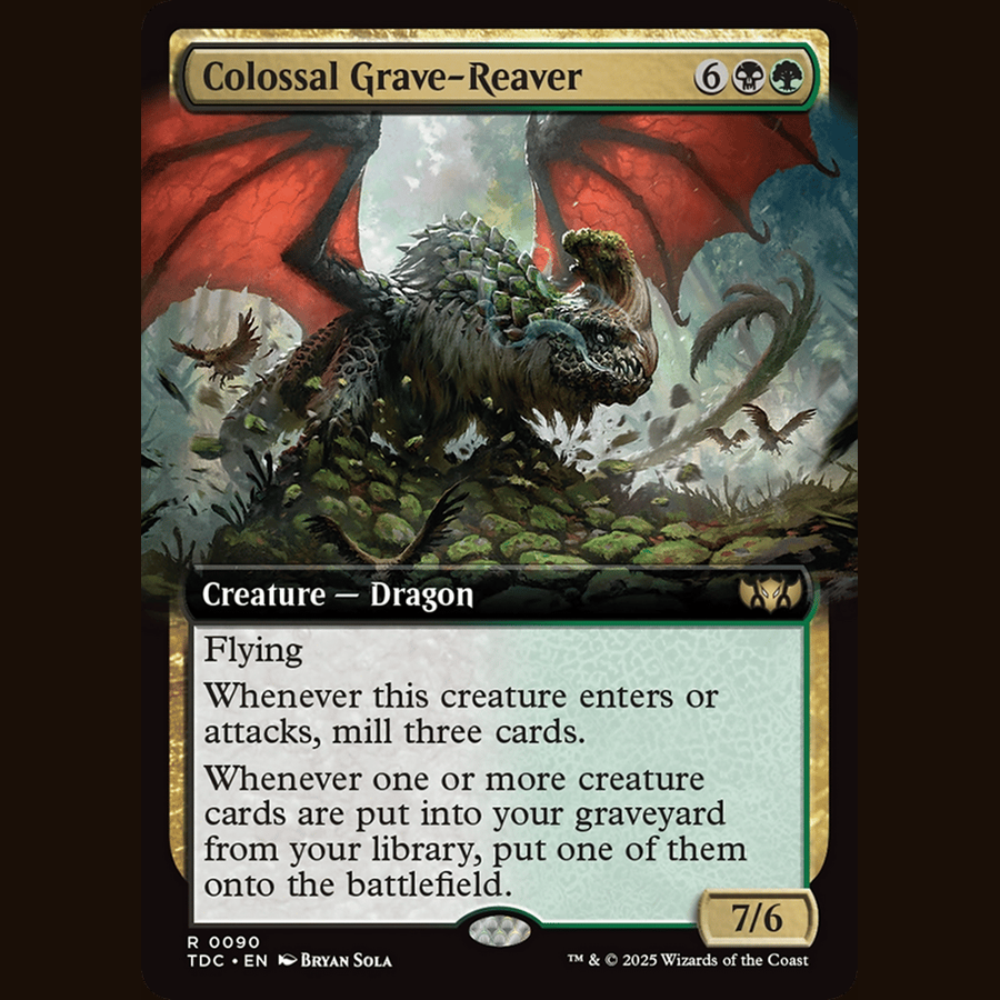 Colossal Grave-Reaver (Extended Art) [Commander: Tarkir: Dragonstorm] full-card image