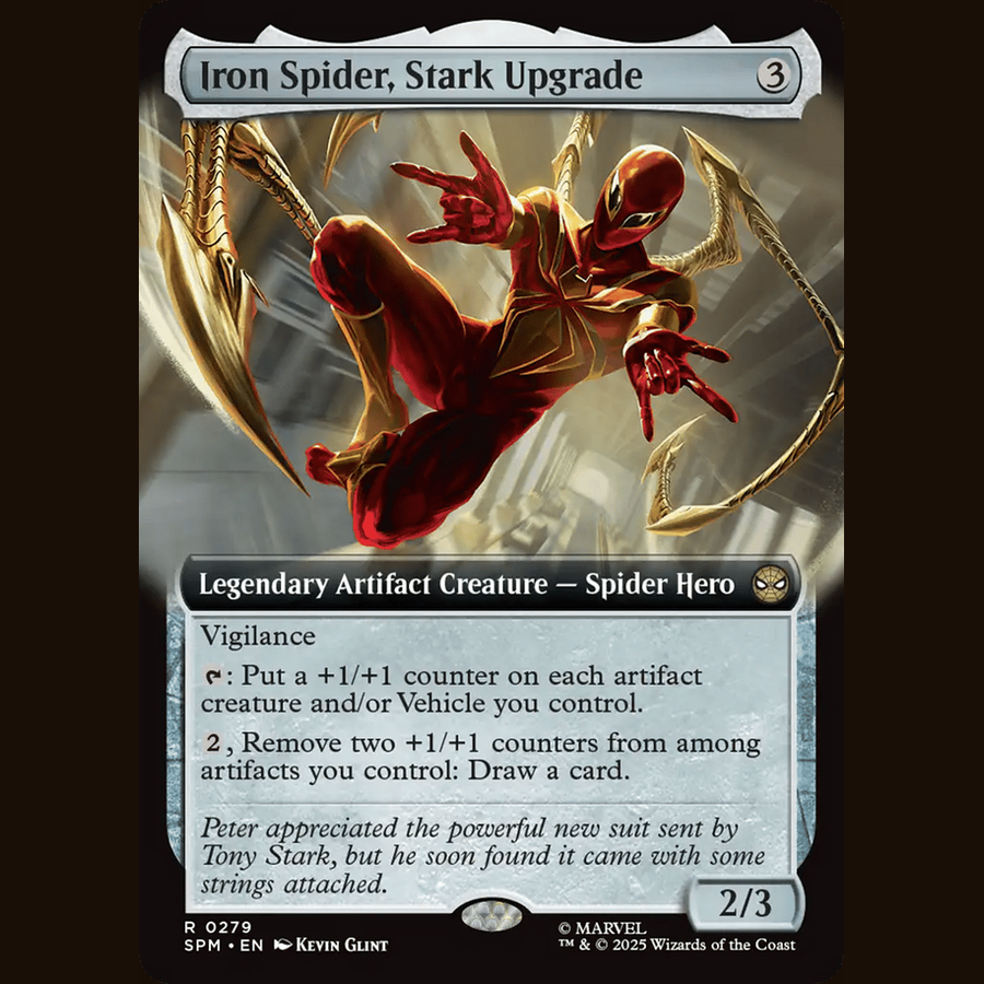 Iron Spider, Stark Upgrade (Extended Art) [Marvel's Spider-Man] full-card image