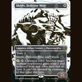 Skrelv, Defector Mite (Borderless) (Step-And-Complete Foil) [Phyrexia: All Will Be One] full-card image