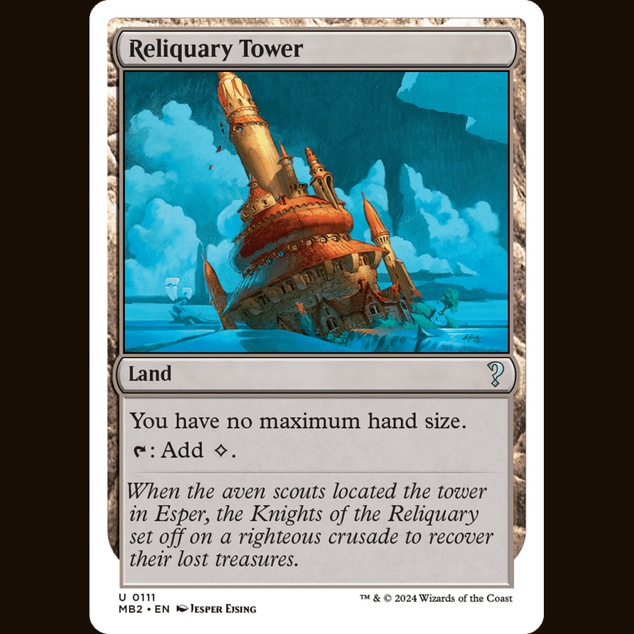Reliquary Tower (White Border) [Mystery Booster 2] full-card image