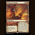 Virtue of Courage (Showcase) [Wilds of Eldraine] full-card image
