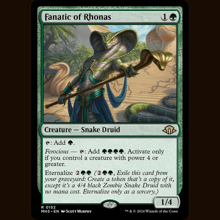 Fanatic of Rhonas [Modern Horizons 3] full-card image
