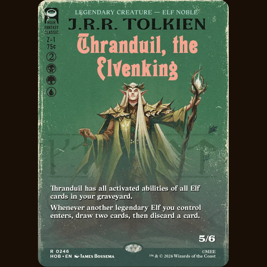 Thranduil, the Elvenking (Borderless) [The Hobbit] full-card image