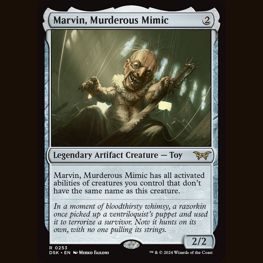 Marvin, Murderous Mimic [Duskmourn: House of Horror] full-card image
