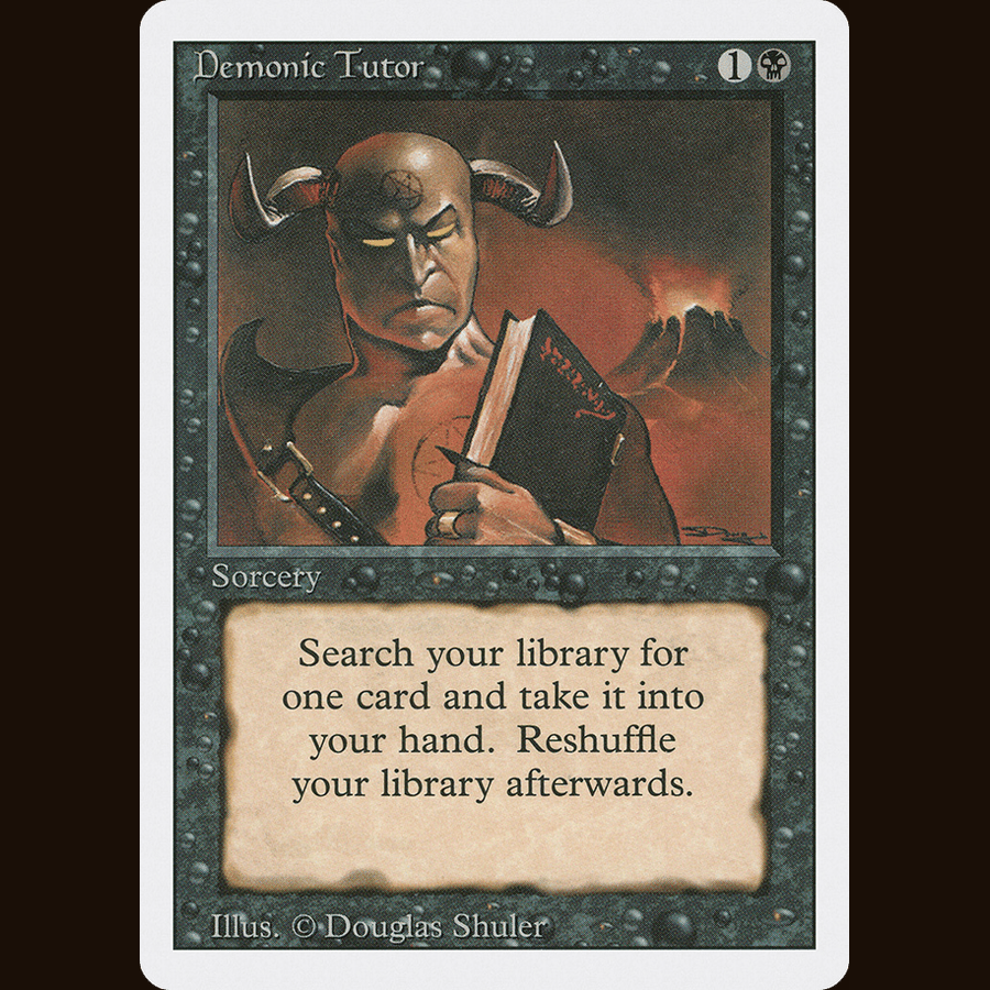 Demonic Tutor [Revised Edition] 3ED #105 card image