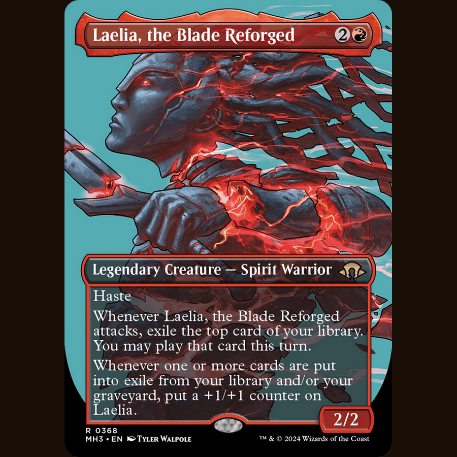 Laelia, the Blade Reforged (Borderless) [Modern Horizons 3] full-card image