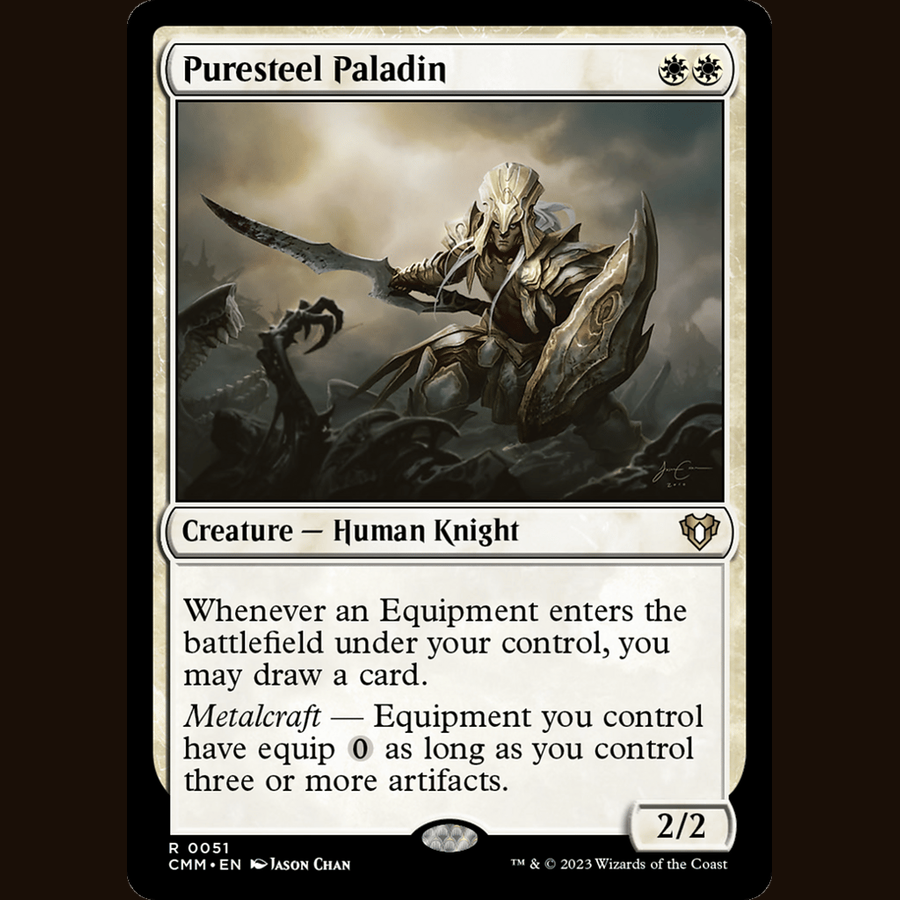 Puresteel Paladin [Commander Masters] full-card image