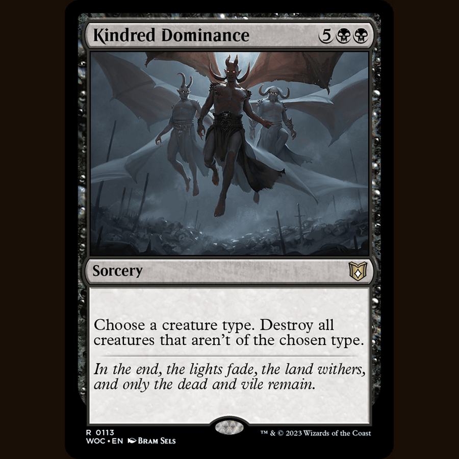 Kindred Dominance [Commander: Wilds of Eldraine] WOC #113 card image