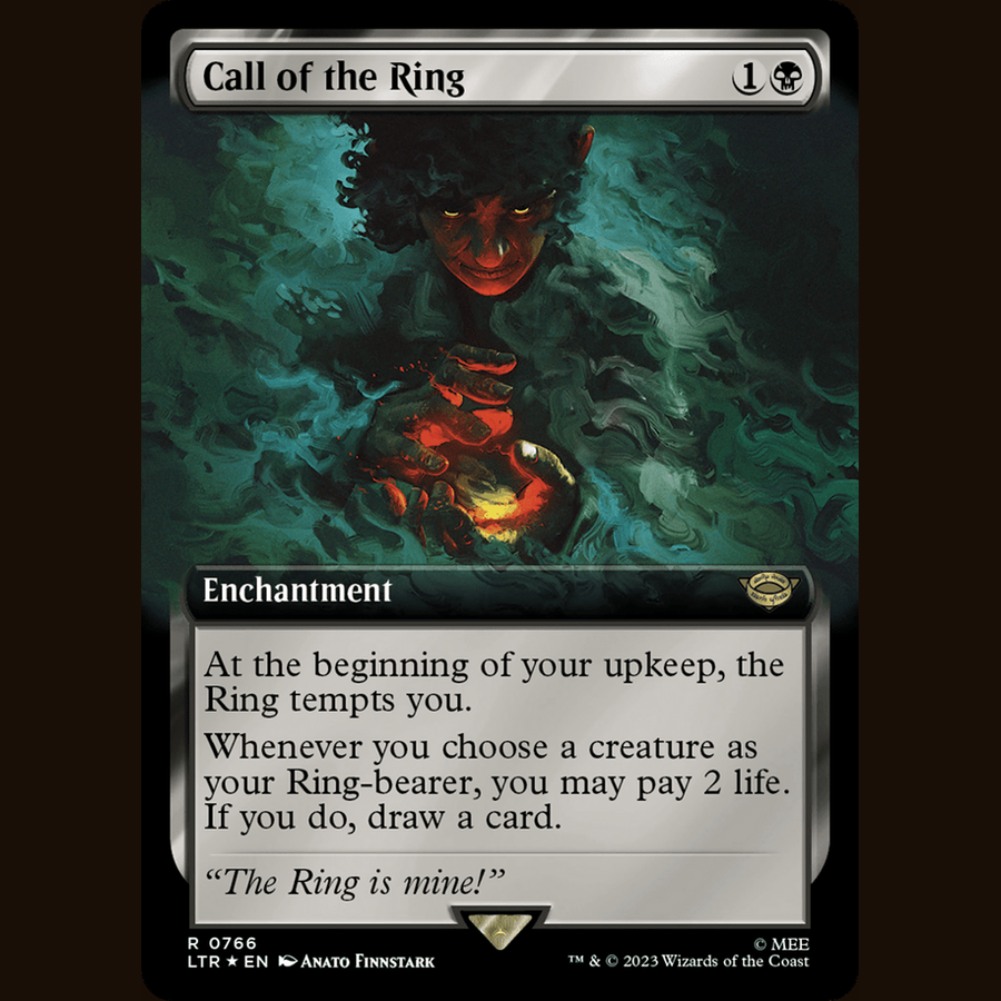 Call of the Ring (Extended Art) (Surge Foil) [Universes Beyond: The Lord of the Rings: Tales of Middle-earth] full-card image