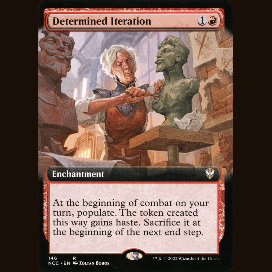 Determined Iteration (Extended Art) [Commander: Streets of New Capenna] full-card image