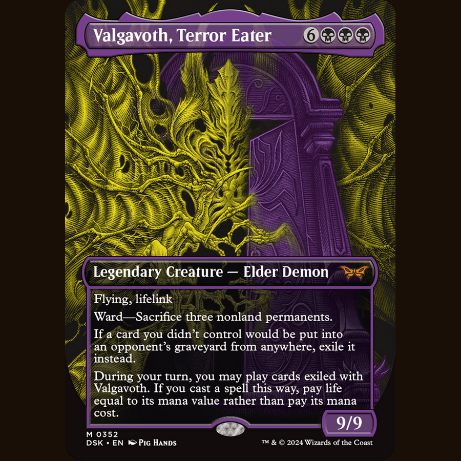 Valgavoth, Terror Eater (Showcase) [Duskmourn: House of Horror] full-card image