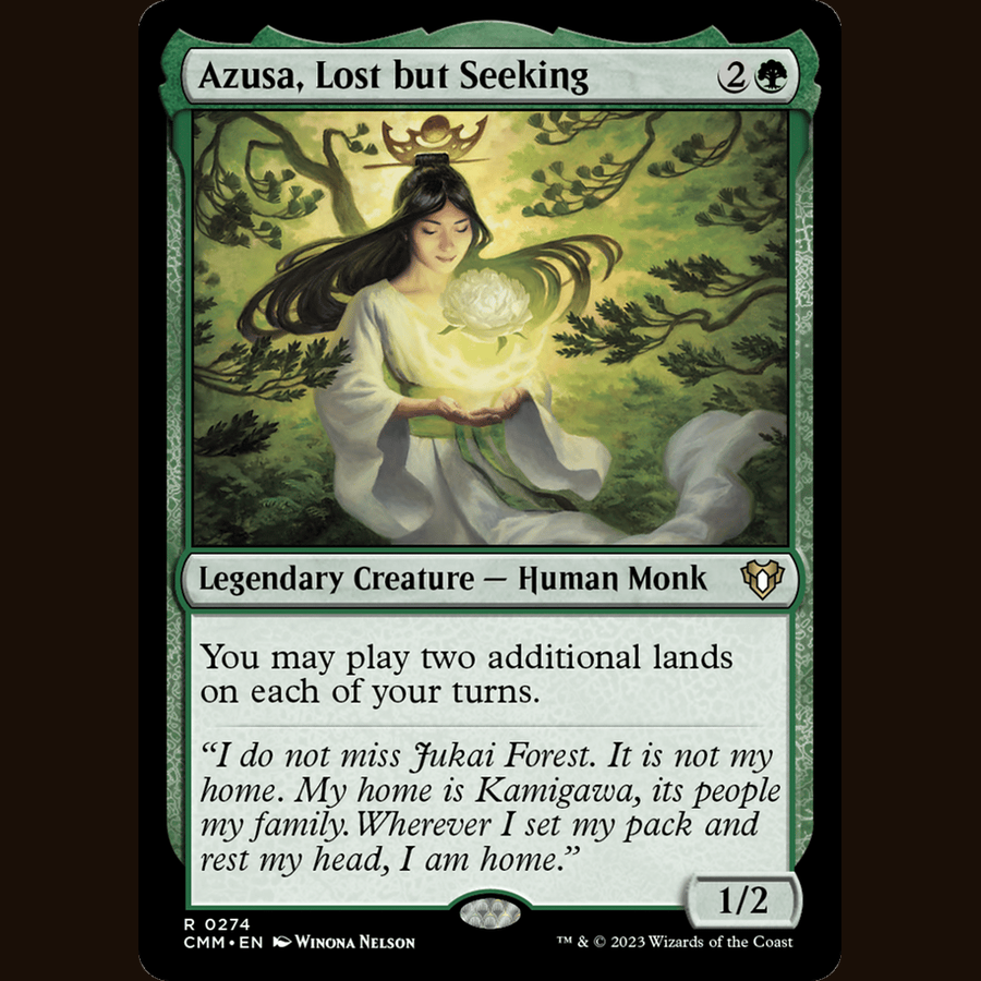 Azusa, Lost but Seeking [Commander Masters] full-card image