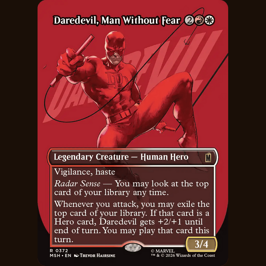 Daredevil, Man Without Fear (Borderless) (0372) [Marvel Super Heroes] full-card image